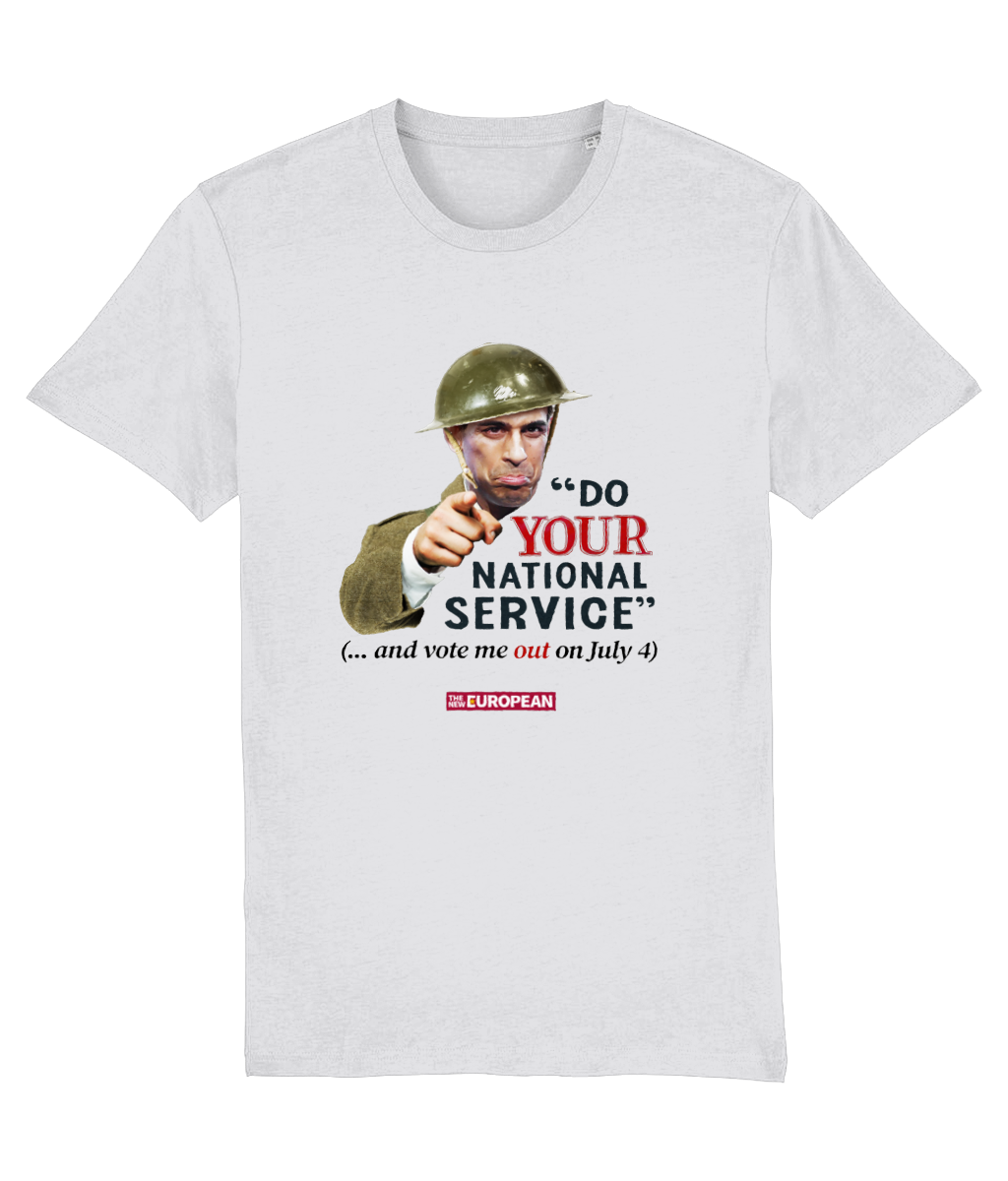 National service  t-shirt white