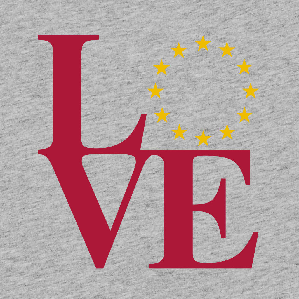 Love Europe t-shirt heather grey