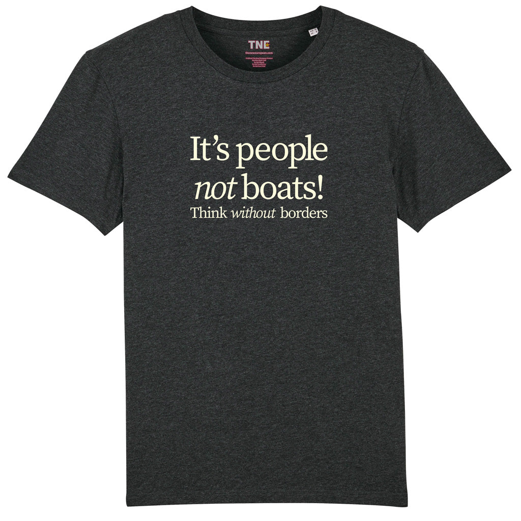 People Not Boats t-shirt dark heather