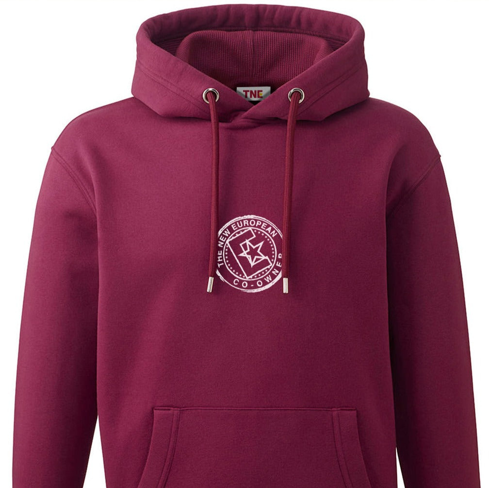 TNE Passport hoodie burgundy