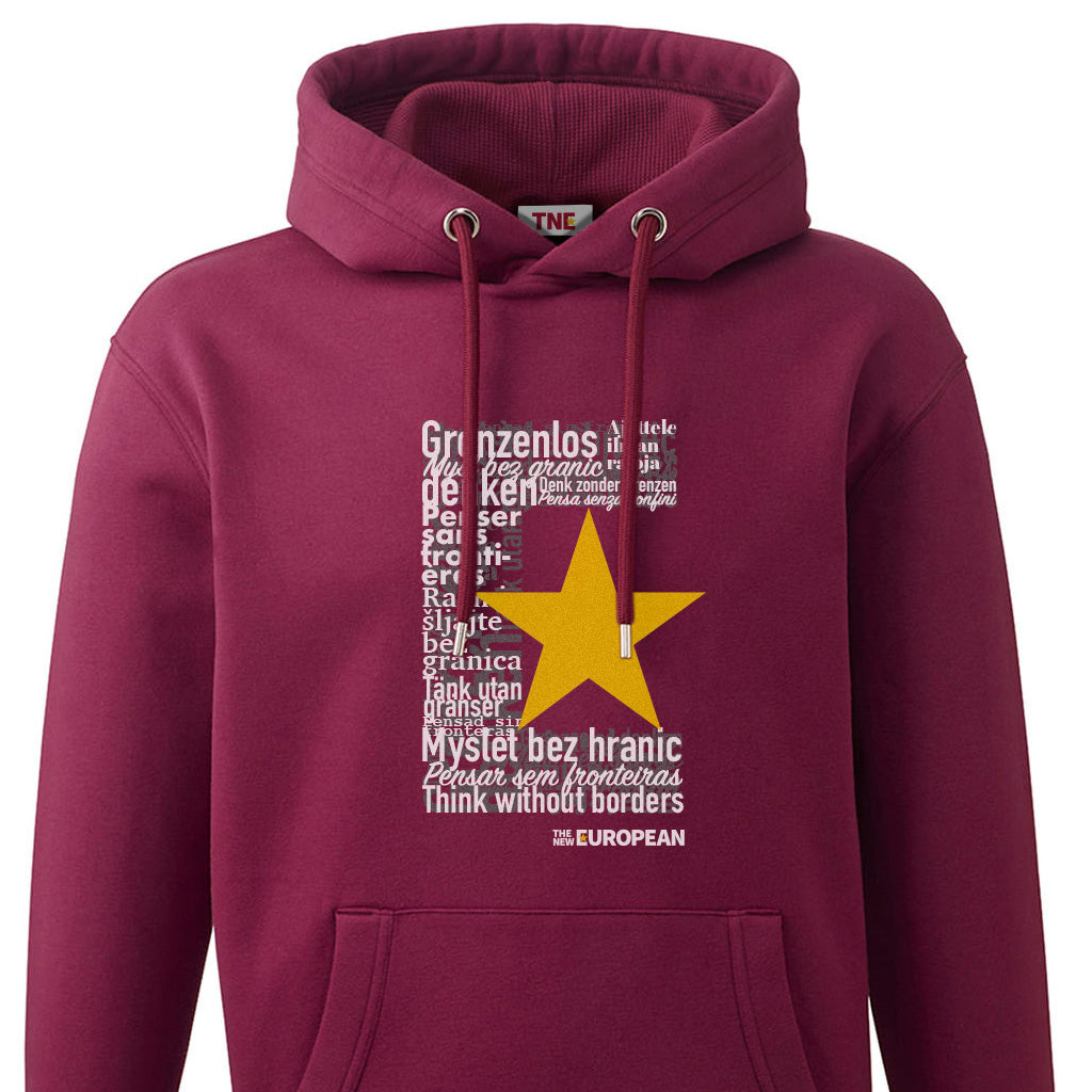 TNE Translation hoodie burgundy