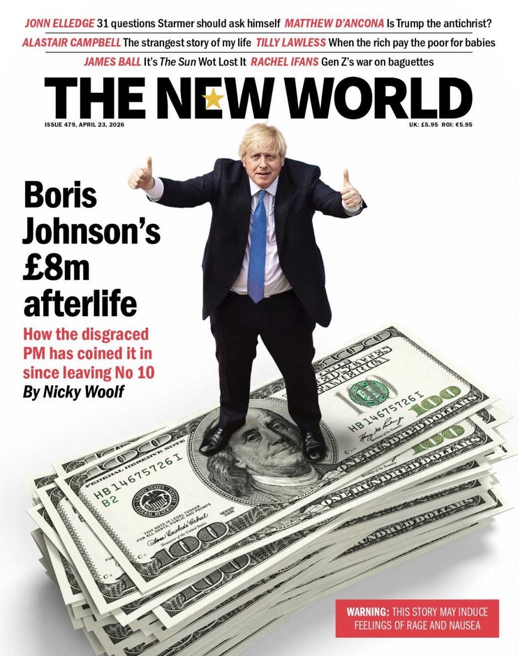 Print Edition 479 - Boris Johnson's £8m afterlife